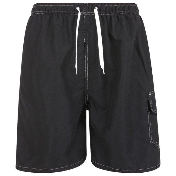 iBerryNY Other - Men's Swimming Trunks, Swim Shorts, 3 Pocket Cargo Swimwear, Black